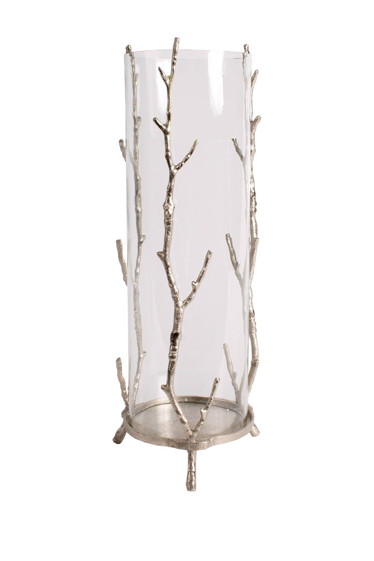 Silver Aluminum Candle Holder H558