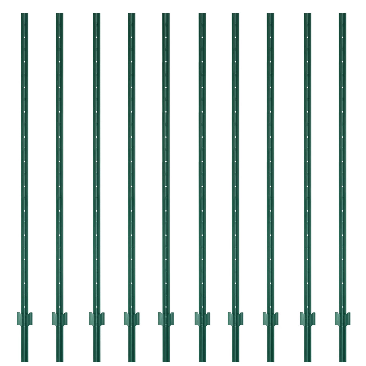 7 Feet Metal Fence Post Pack of 10 G102585