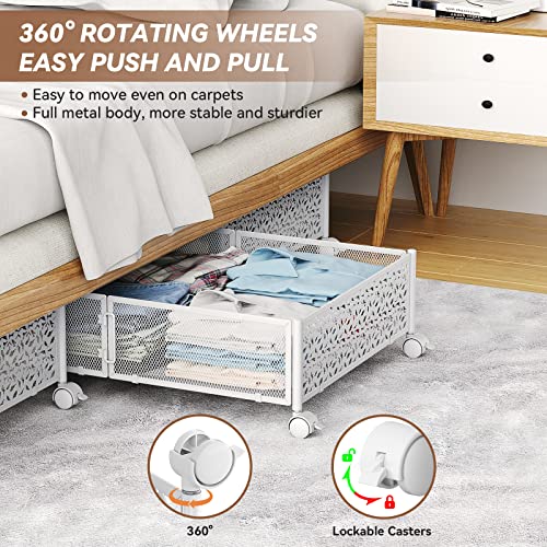 Under Bed Storage Containers with Wheels -4Pack H8970