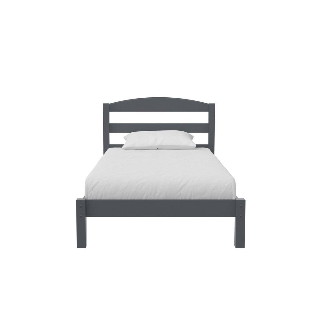 Twin Wood Bed Gray M612000