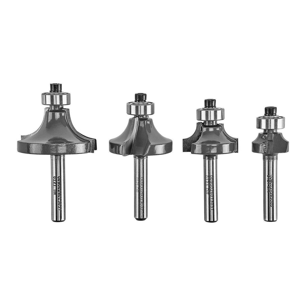 Roundover Router Bit Set, 4-Piece V491965