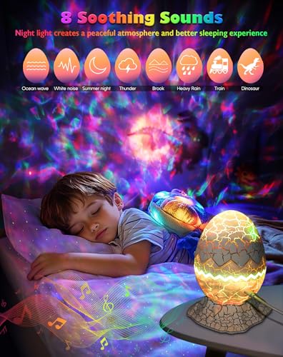 Galaxy Projector with White Noise, Bluetooth Speaker, Timer and Remote J777