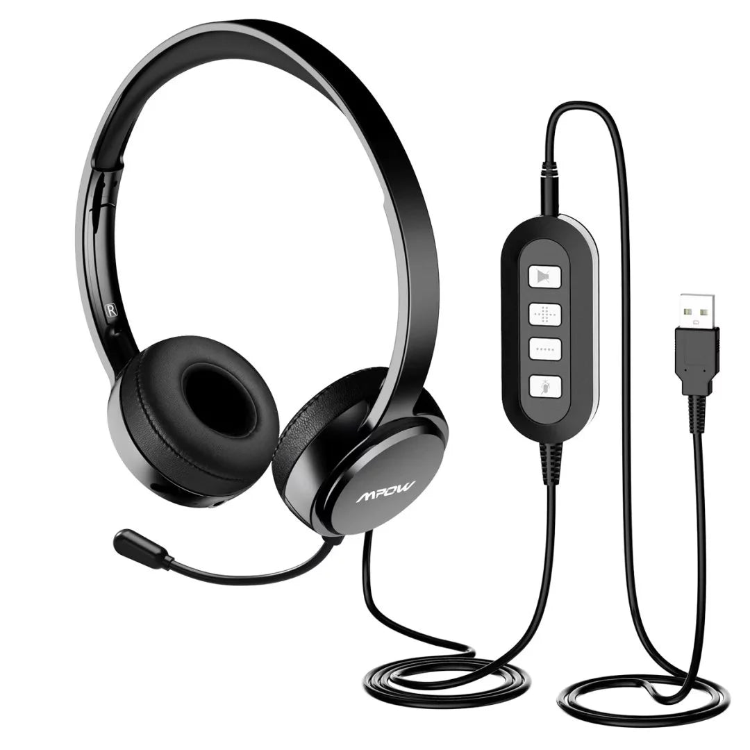 USB Computer Headset with Microphone Noise Cancelling L478