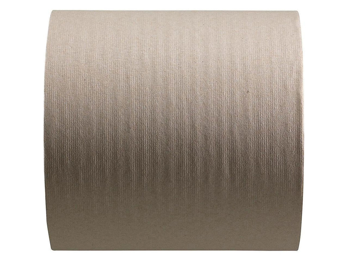 Brown Nonperforated Hardwound Roll Paper Towel 6 Rolls N690506