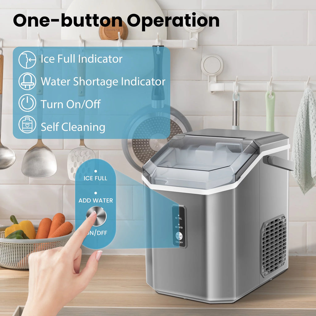 Portable Countertop Nugget Ice Maker 34lbs/24H X965728