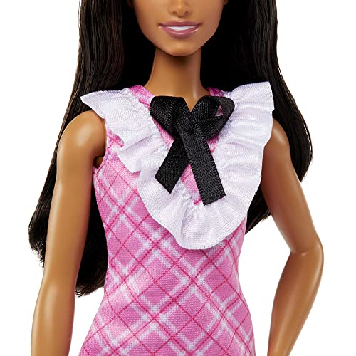 Purple Hair Plaid Shirt Doll J385