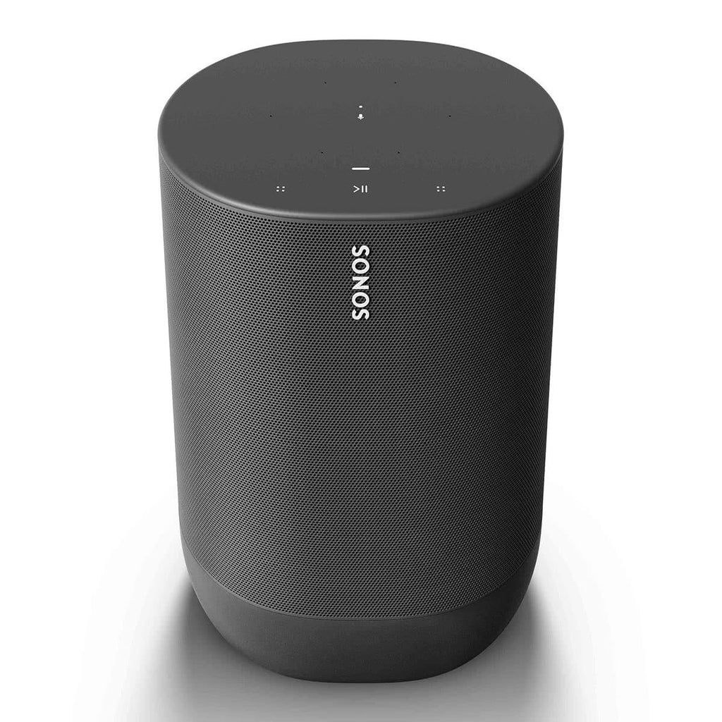 Black Portable Smart Battery-Powered Speaker with Bluetooth and Wi-Fi A720