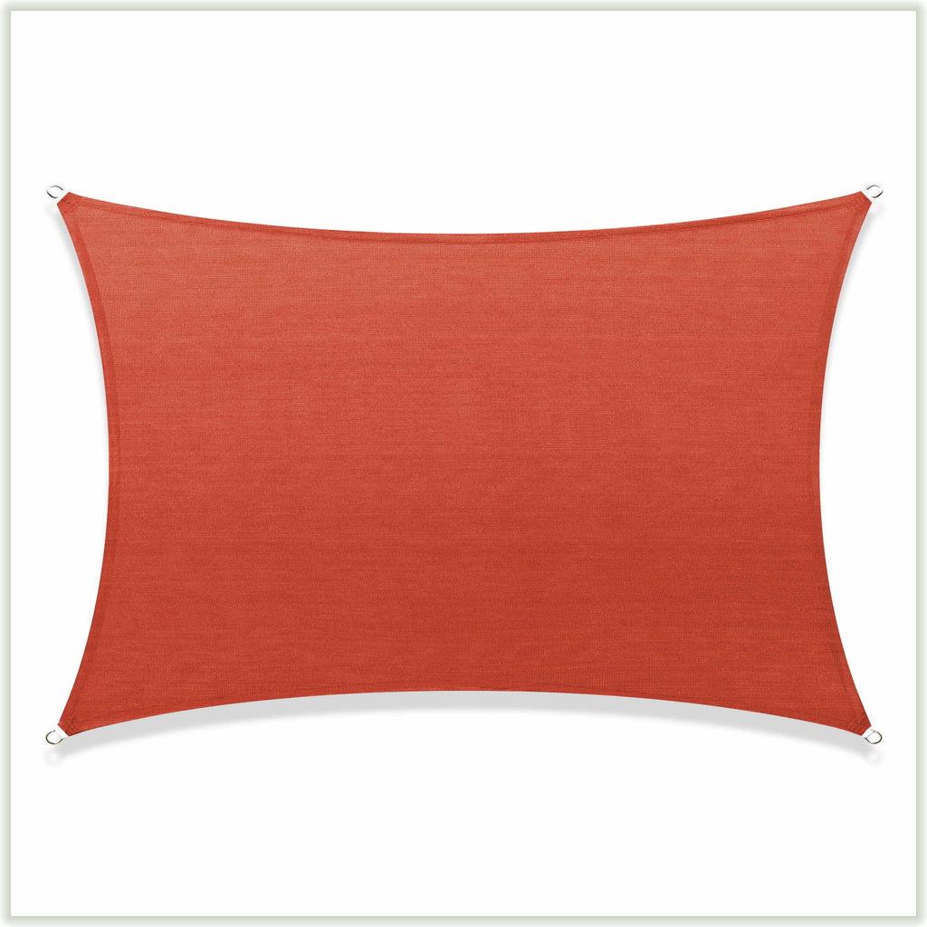 Red Square Sun Shade Sail Canopy Mesh Fabric 190 GSM P9027