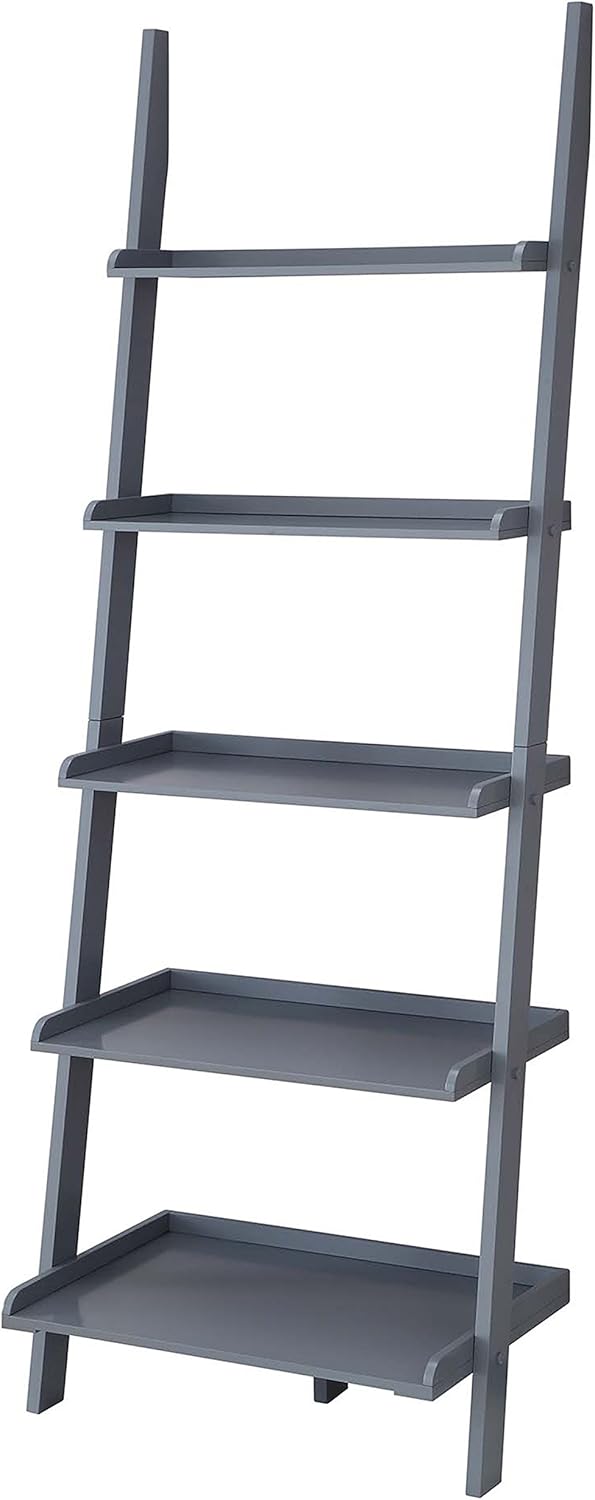 Espresso Bookshelf Ladder W7051