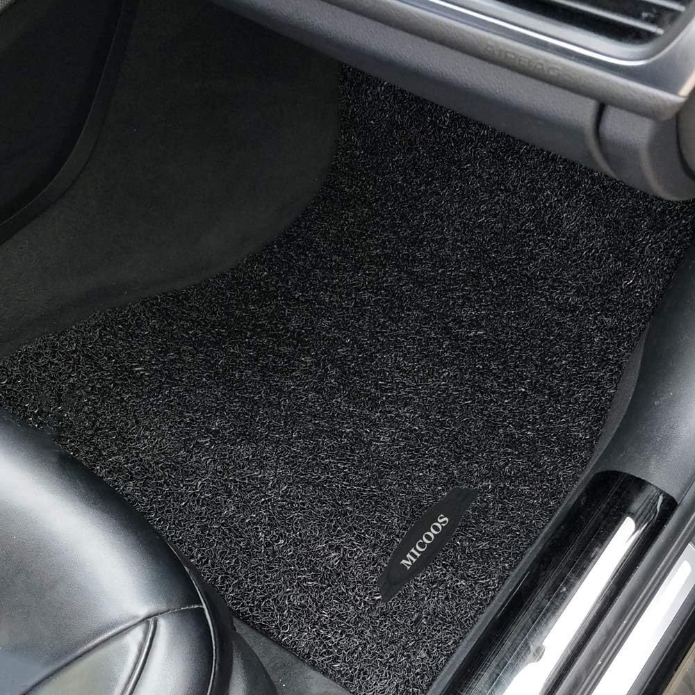 Black All Weather Heavy Duty Waterproof Floor Mat Set L81670