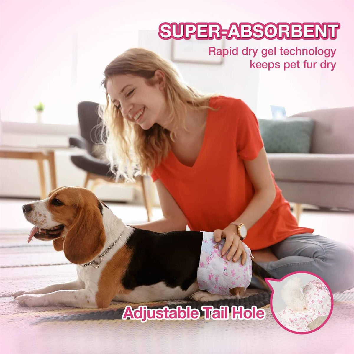 Disposable Female Dog Diapers Super Absorbent J133007