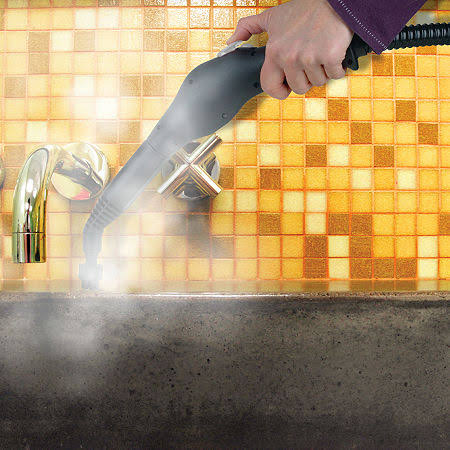 White Canister Steam Cleaner J8942
