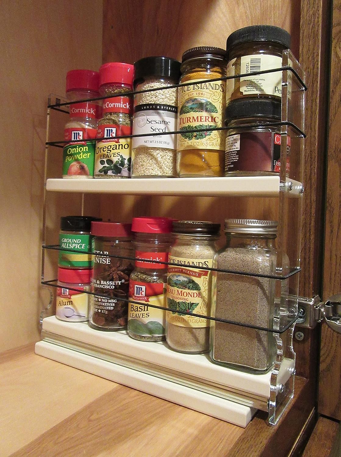 Vertical Spice Rack 10 Capacity Drawer Access H72453
