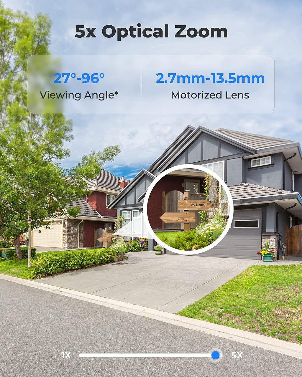 4K PoE Security Camera with 5X Optical Zoom J774