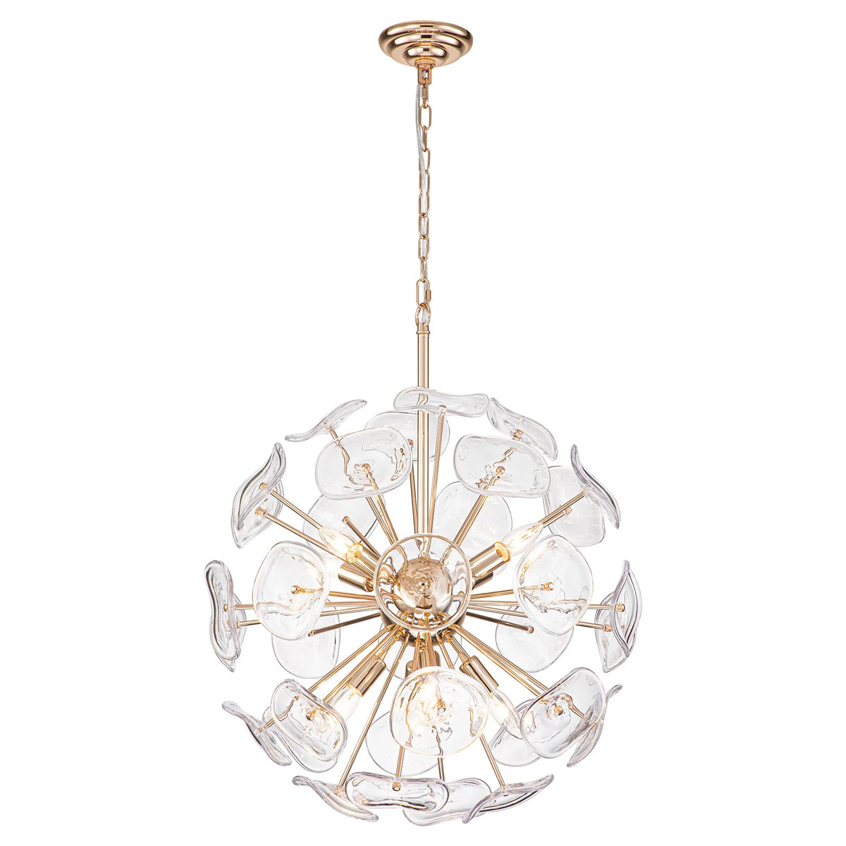 8-Light Dimmable Sputnik Sphere Chandelier E21855