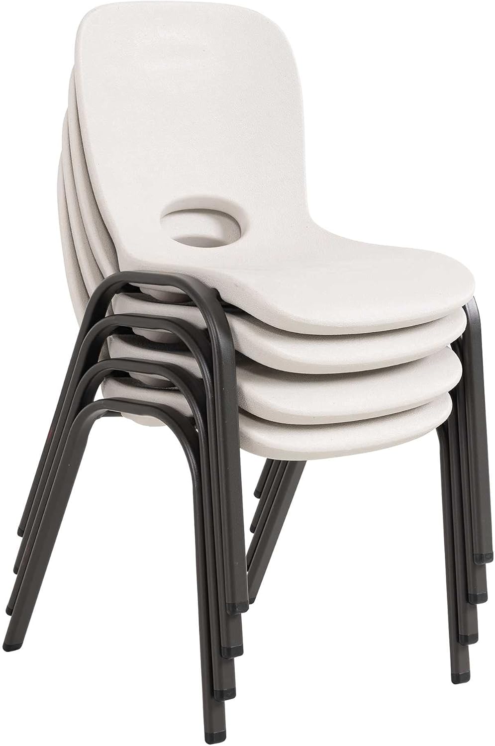 Kids Stacking Chair and Kids Folding Table, Almond P544269