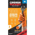 Orange Heavy Duty Nitrile Disposable Gloves, Large - 100 Count O526