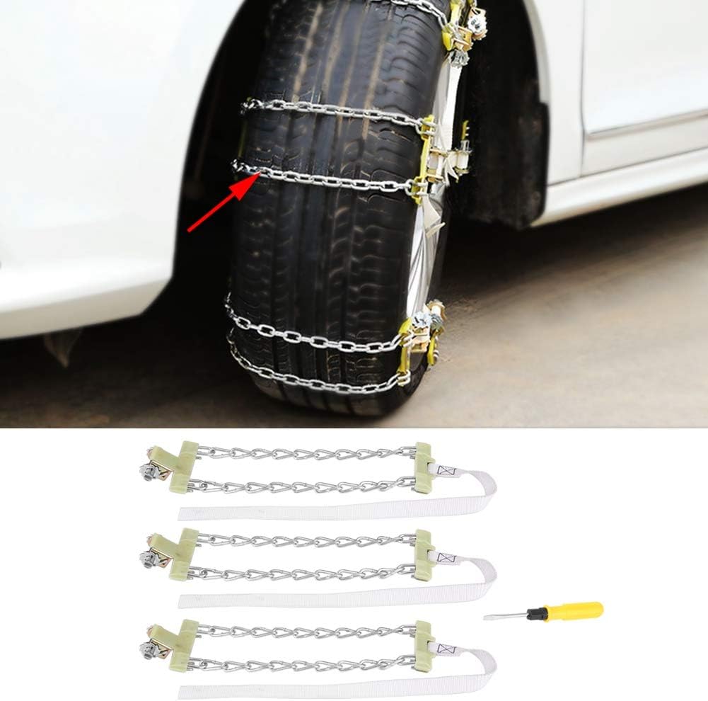 3pcs Steel Tire Chain for Car Truck SUV E54477