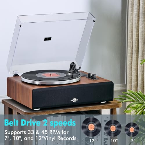 Belt Drive 2-Speed Turntable with Bluetooth P75215