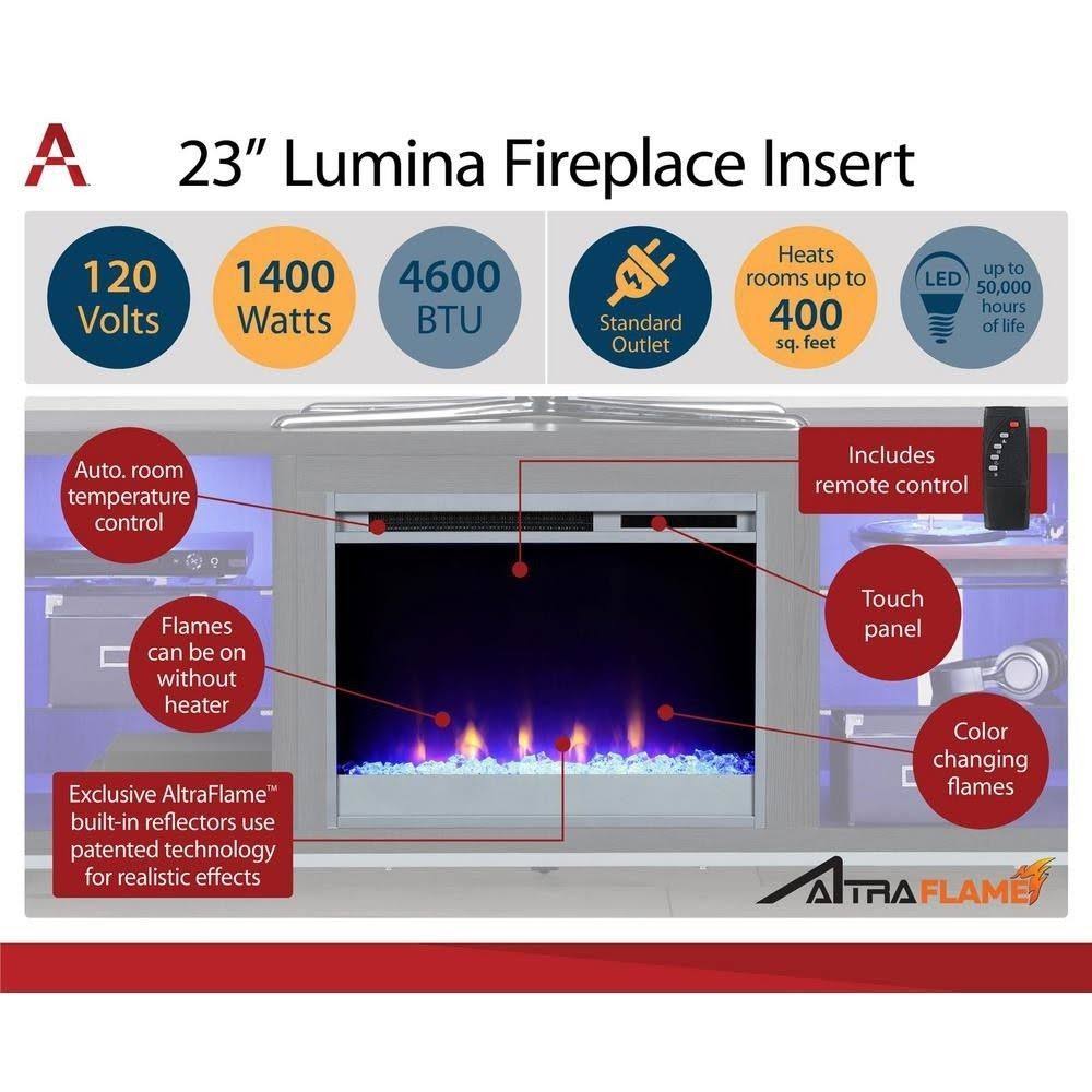 White Electric Fireplace 60 in. TV Stand G90291