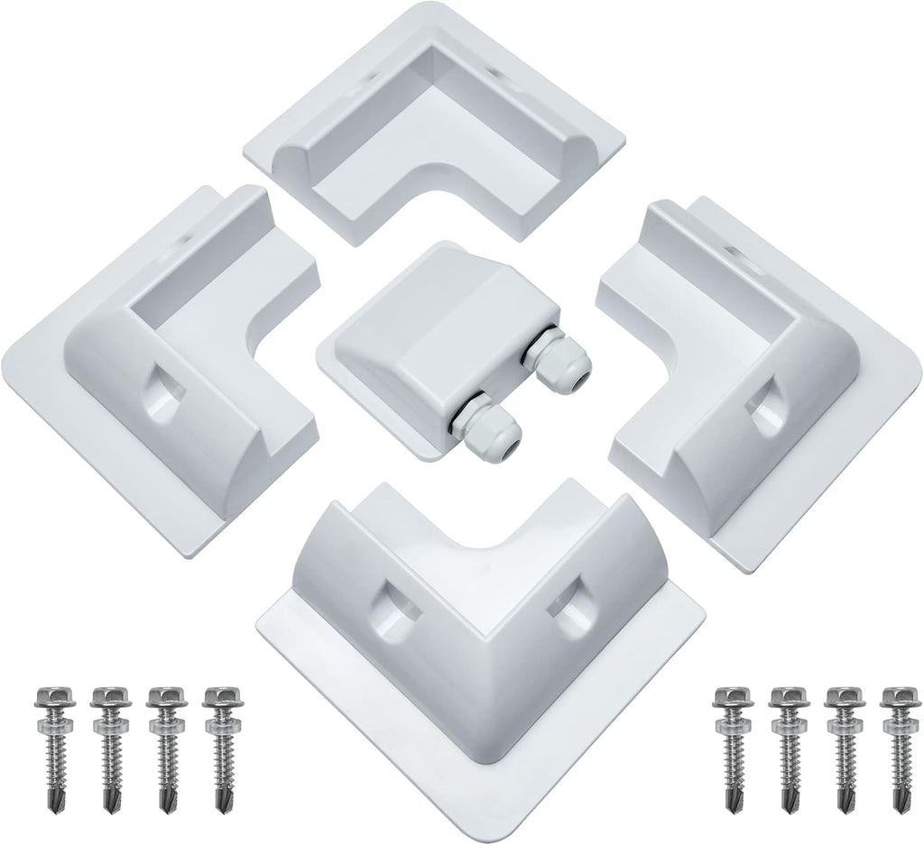 Solar Panel Mounting Bracket ABS Corner Brackets Pack of 2 T96970