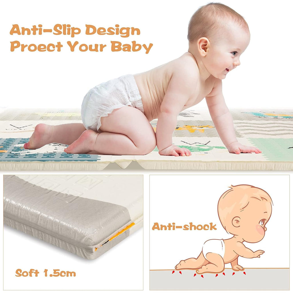 Extra Large Waterproof Foldable Baby Play Mat with Carry Bag O255