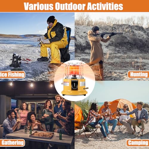 2 in 1 Propane Heater & Stove, 13000 BTU Portable Propane Heater with Handle M567102
