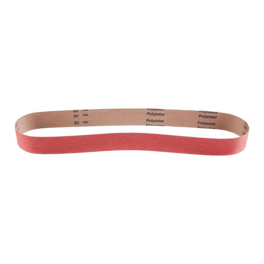 2 in. x 48 in. 80-Grit Ceramic Alumina Sanding Belts 2-Pack N12437