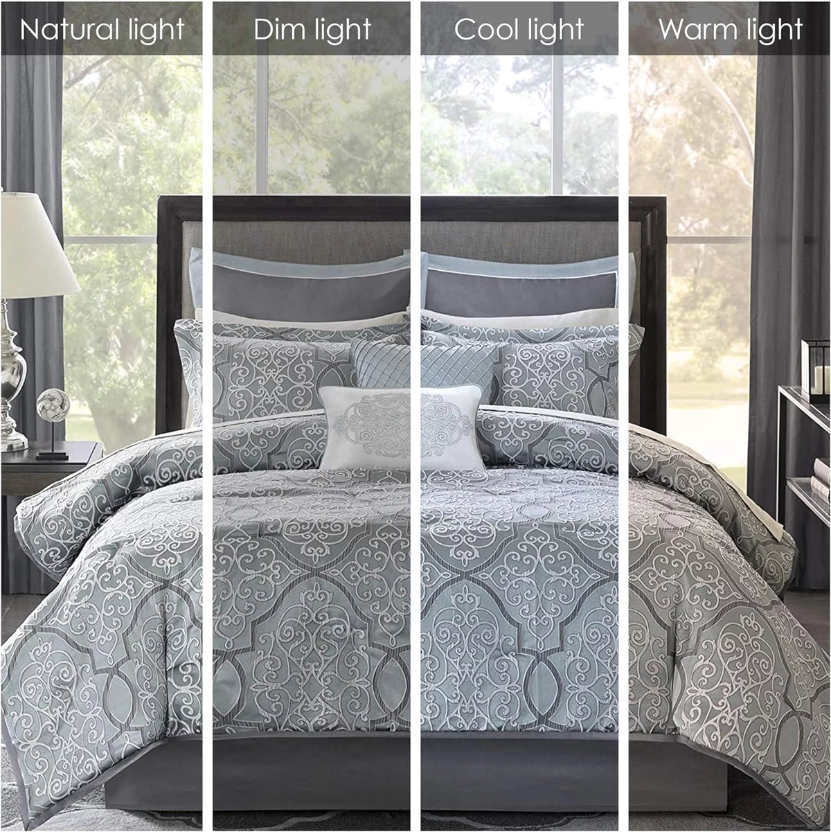 Blue 12 Piece Bed In A Bag Comforter Set E404719