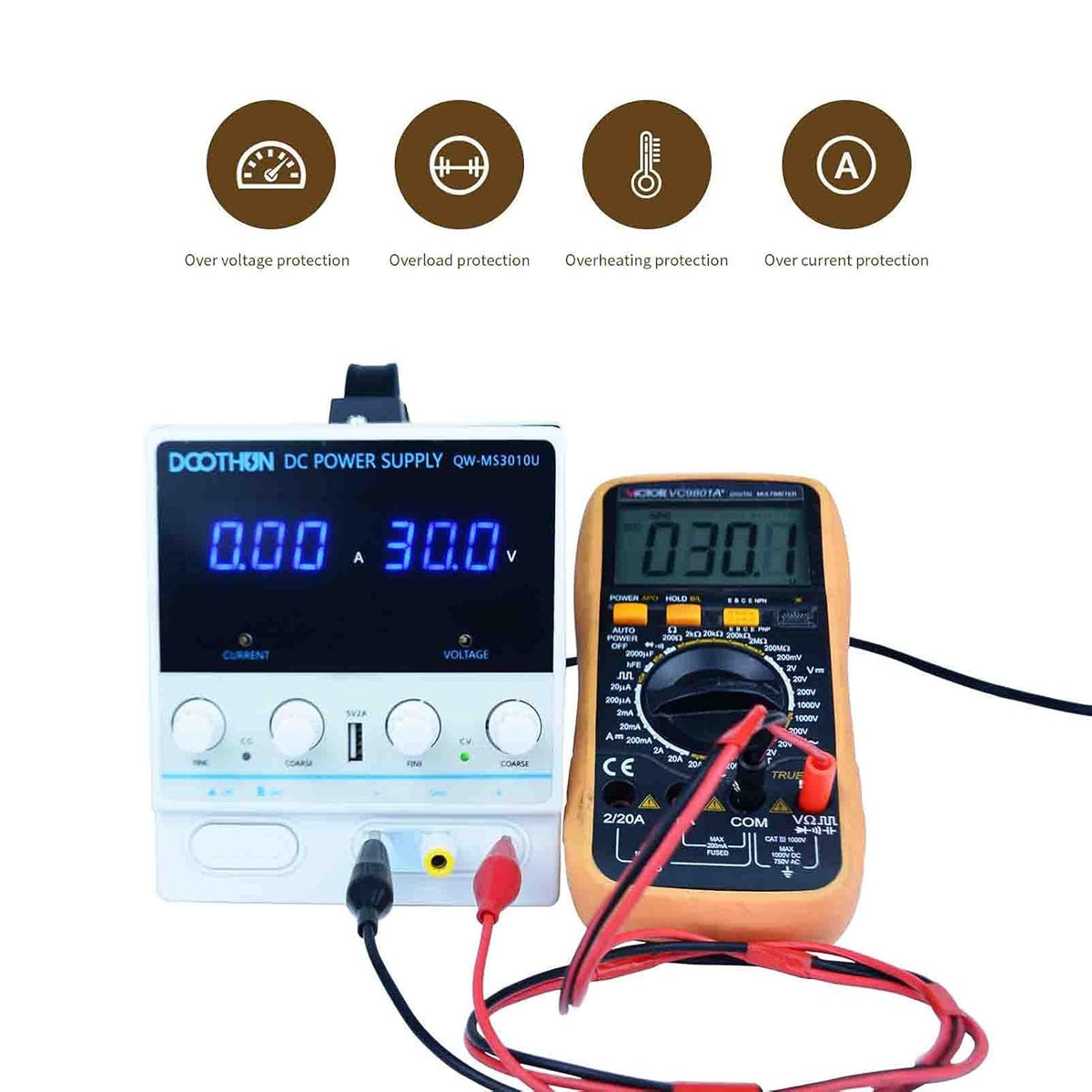 30V/10A Adjustable Switching Regulated Bench Power Supply with LED Display P724640