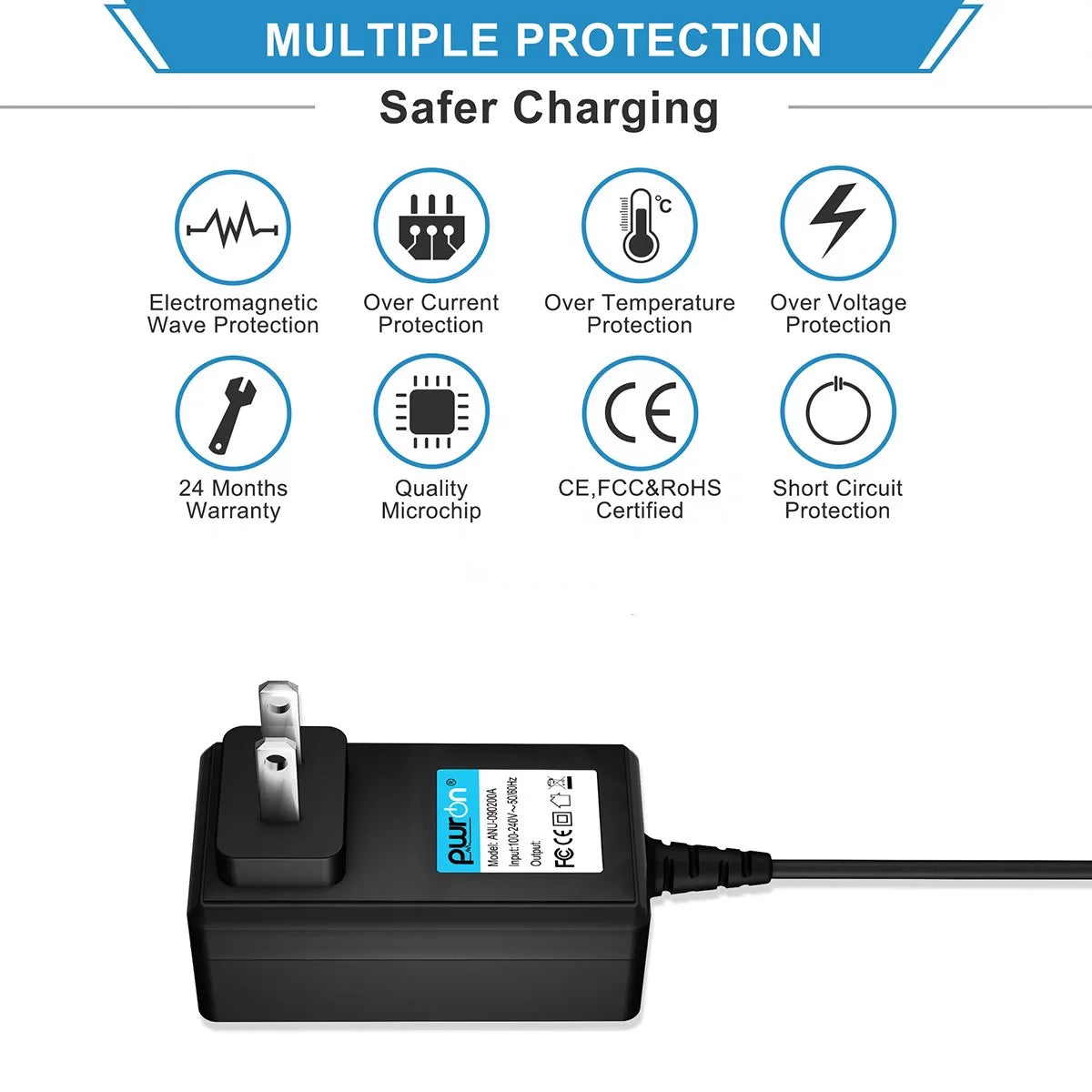 Compatible AC / DC Adapter Replacement for Tower Speaker System Power Supply Cord Z997094