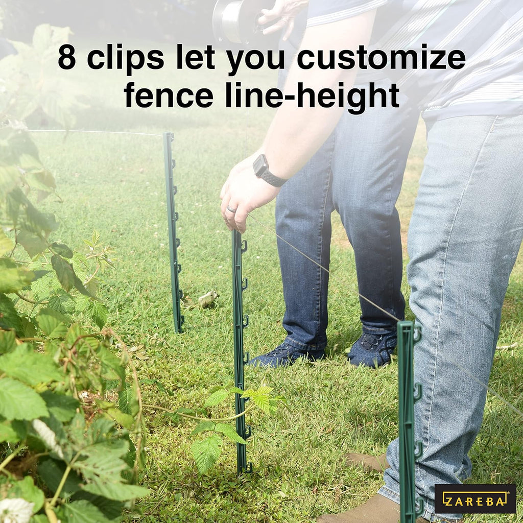 Green Garden Post for Fence (25 Pack), 30" Pack of 2 Y3433