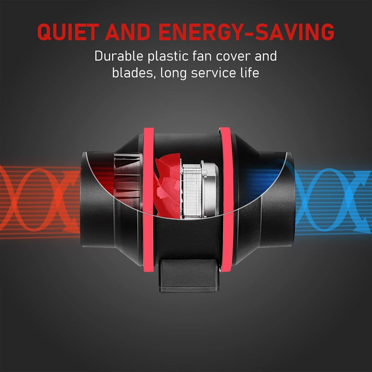 4 inch Inline Ventilation Fan with Carbon Filter and Ducting W73711