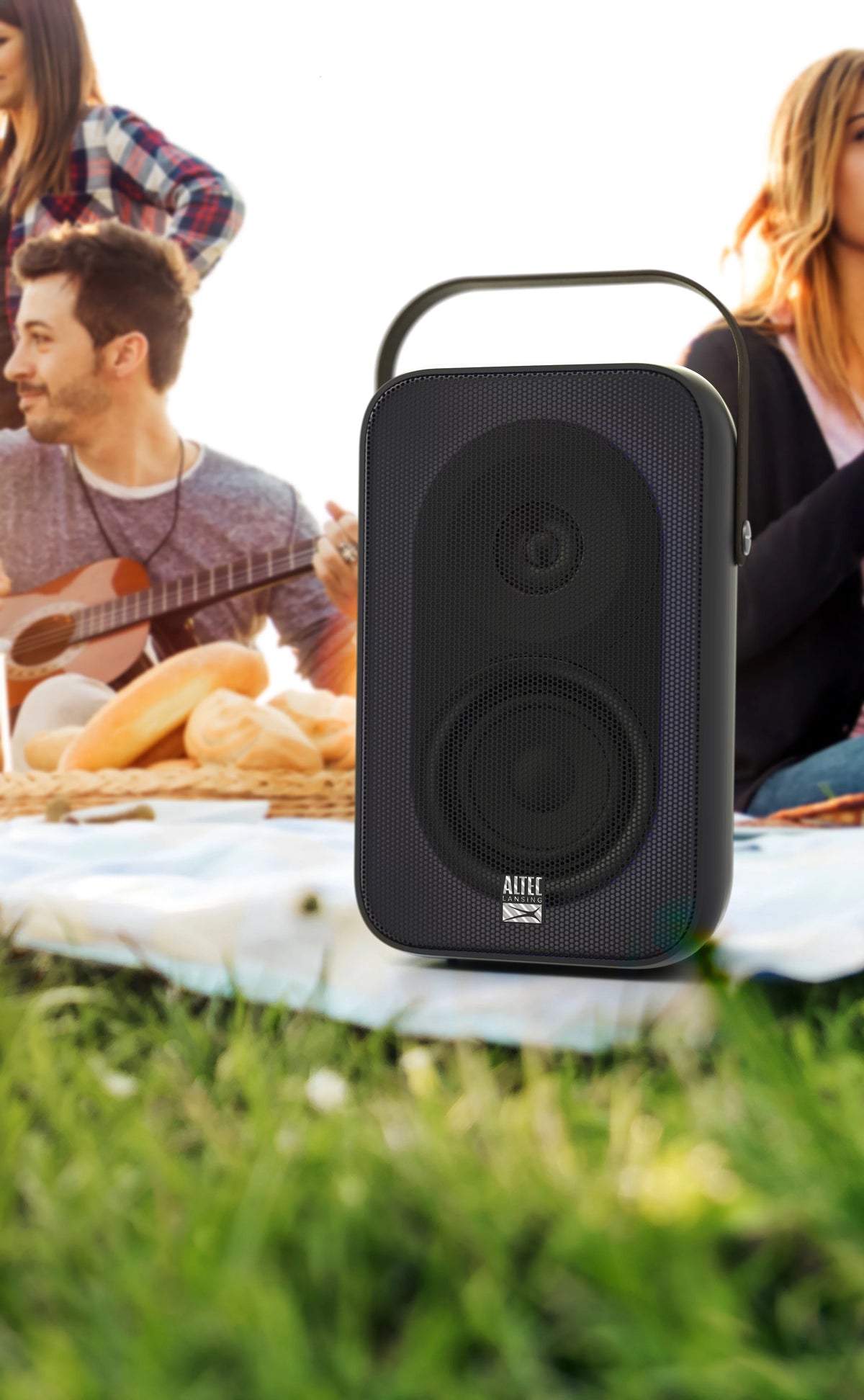 Portable Bluetooth Wireless Party Speaker with LED Lights, Black U100