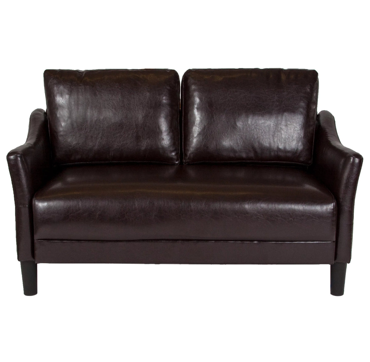 Brown Upholstered Loveseat V620