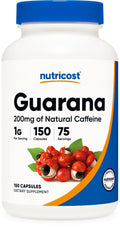 Guarana 1000mg 150 Vegetarian Capsules Herbal Supplement N696470