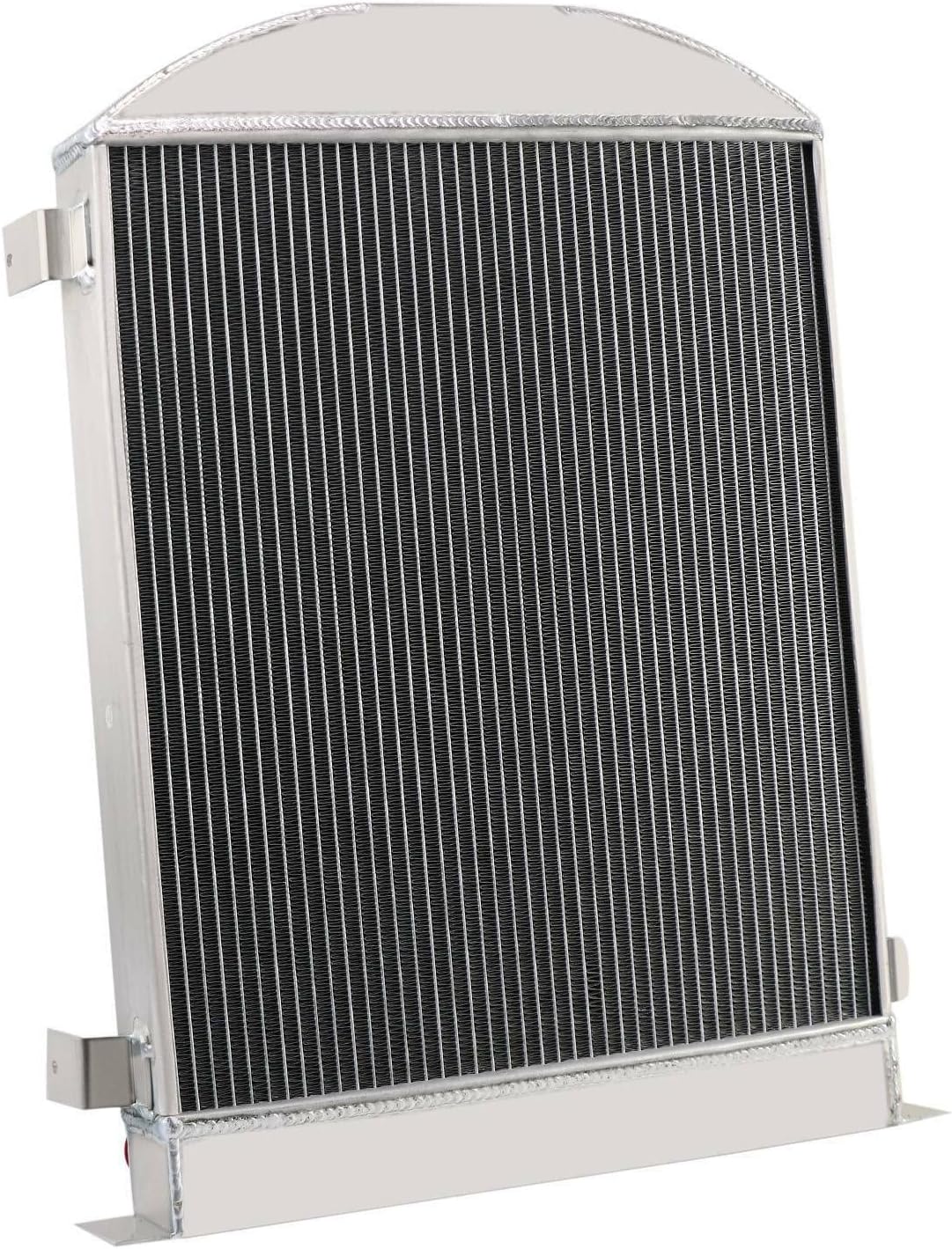 3 Row Aluminum Radiator with Electric Fan Shroud Thermostat Kit Combo E22155