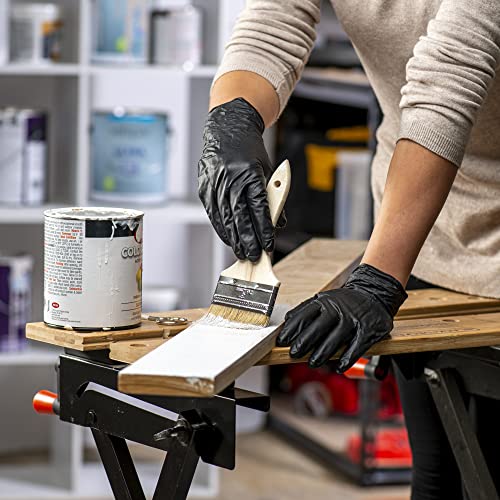 Black Nitrile Disposable Gloves S42147