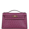 Anemone Ostrich Pochette Z30194