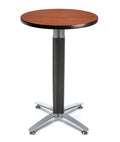 Cherry Round Metal Mesh Base Cafe Table E8822