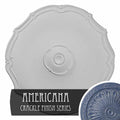 18 7/8x22OD x 1 1/2x22P Hand-Painted Ceiling Medallion F49758