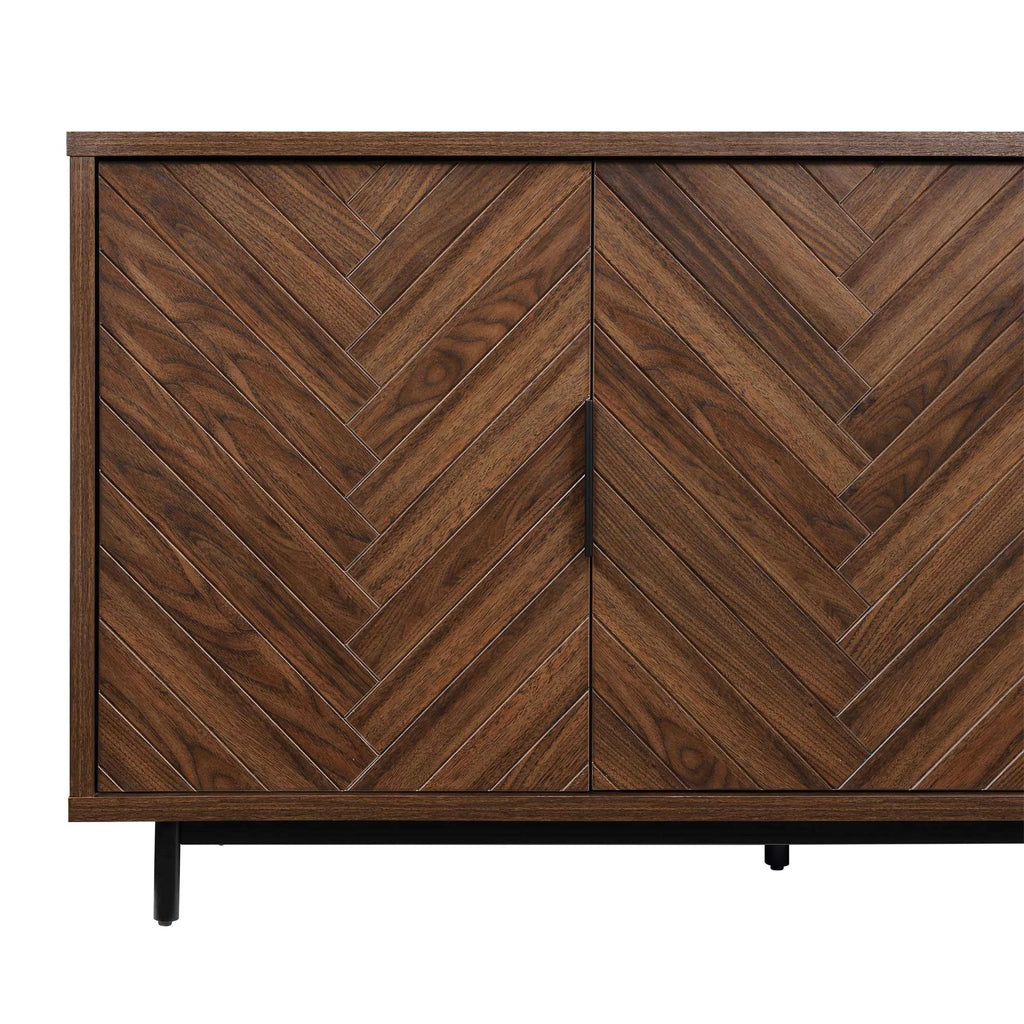 Walnut Finish TV Stand L3807