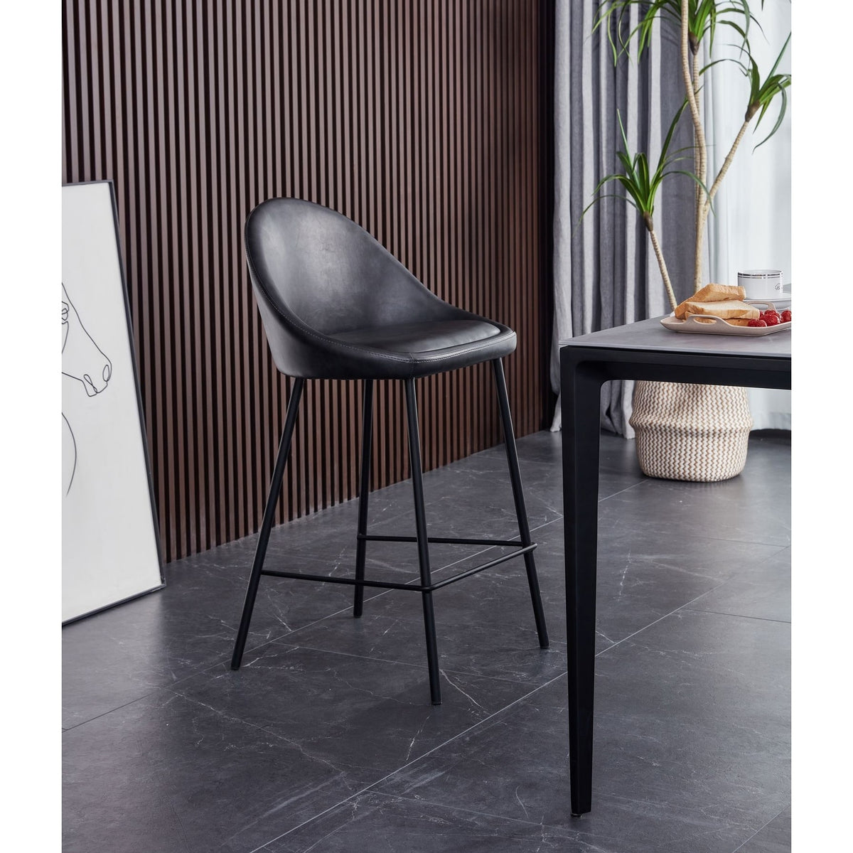 Tan Bar Stool 26'' Seat (Set Of 2) E19105