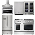 48 Dual Fuel Range, Range Hood, Refrigerator, Dishwasher, Microwave, Wine Cooler H135