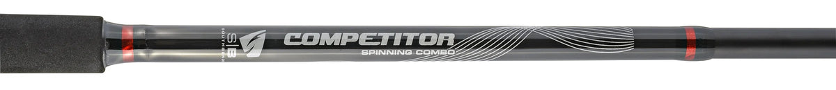 Two Piece Spinning Fishing Rod & Reel Combo, Hunter Smoke, 8’ H351