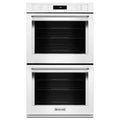 30 in. Double Electric Wall Oven Self-Cleaning with Convection in White I16381