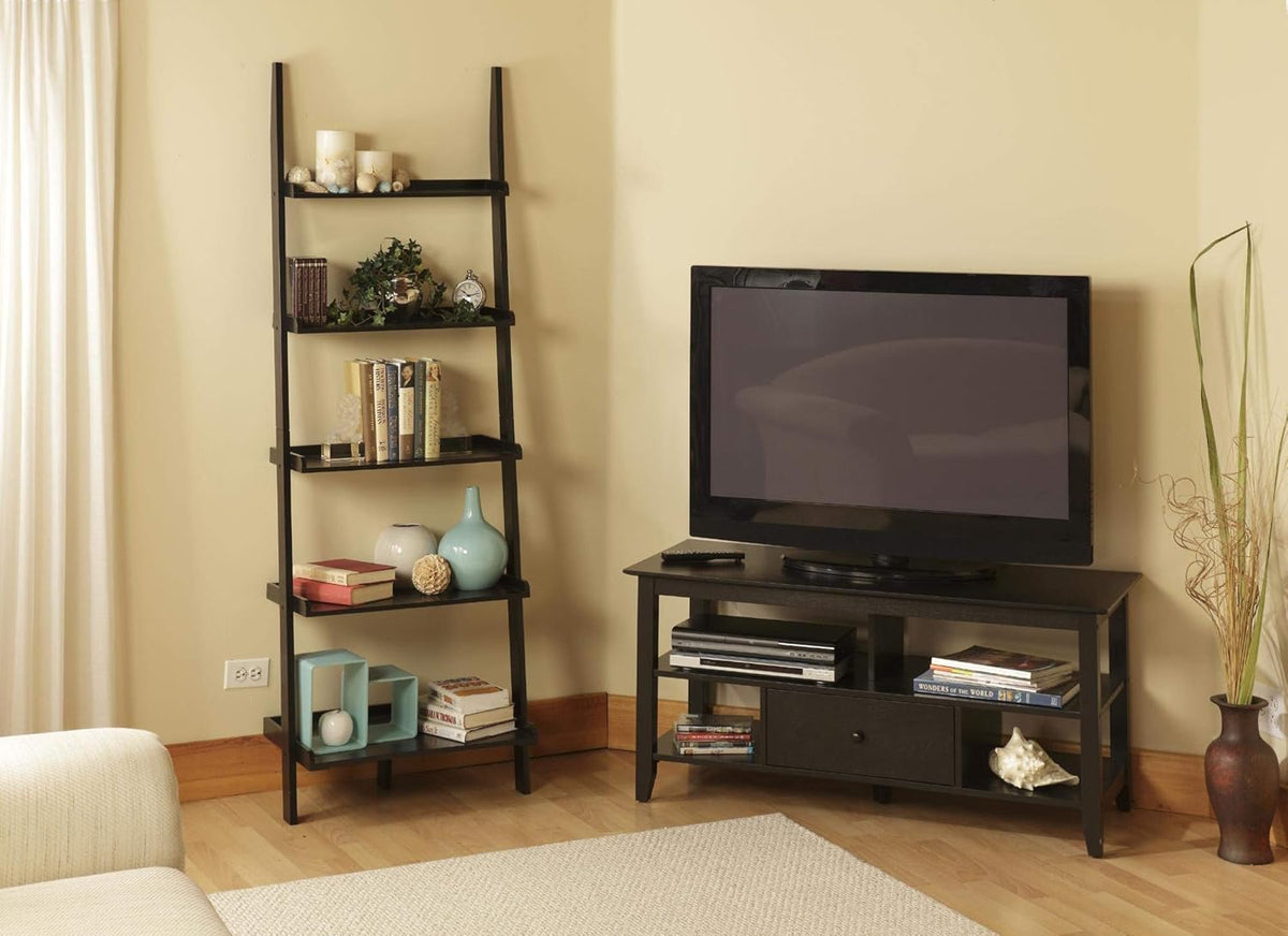 Espresso Bookshelf Ladder W7051