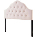 Pink Velvet Full Size Tufted Headboard C496103