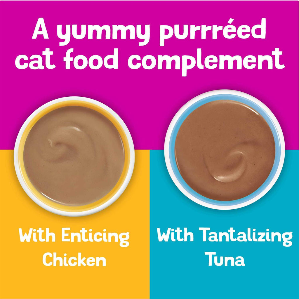 Pureed Cat Food Topper Variety Pack With Chicken and Tuna B376