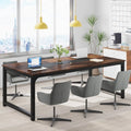 78.7" Rustic Brown Computer Office Desk S18157